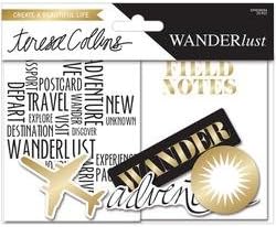 Bulk Buy: Teresa Collins Stampmaker (3-Pack) Wanderlust Cardstock Die Cuts 25/Pkg Ephemera TCWN16