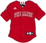 MLB Infant/Toddler Boys' Philadelphia Phillies Screen Print Baseball Jersey, Red, Medium