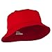 Big Size Cotton Blend Twill Bucket Hat - Red (For Big Head)