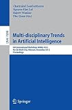 Multi-disciplinary trends in artificial intelligence : 6th international workshop, MIWAI 2012, Ho Chi Minh City, Vietnam, December 26-28, 2012, proceedings