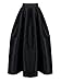 Persun Women's Elegant High Waist Pleated Formal Party Full Maxi/ Midi Skirt
