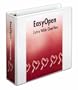 Cardinal 13330 Clearvue easyopen extra wide clearvue slant-d binders, 3 capacity, white