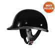 HCI-105 Polo - Black Motorcycle/Scooter Half Helmet (X-Large)