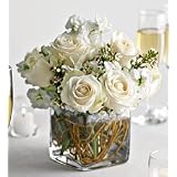Mini Wedding Rose Cube - Pink