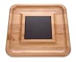 J.K. Adams CH-13-C 13-Inch Square Charcoal Slate Cheese Tray