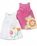 Greendog Baby Dress, Baby Girls Jumper Dress Bright White 6-9
months