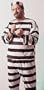 Mens Costume Prisoner Inmate Convict Outfit Adult Plus (up to chest 48)