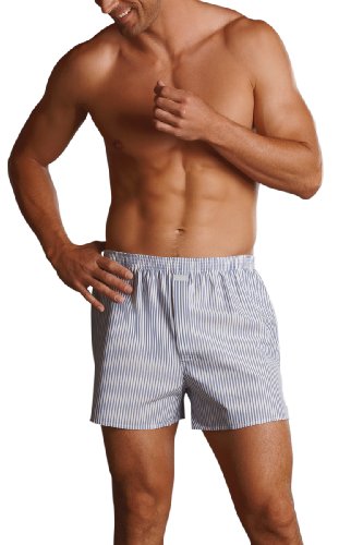 Jockey 314100 BOXER-SHORT Herren Unterwsche/ Shorts, Gr. 12 (6XL), Blau (BLUE 4) Preisvergleich