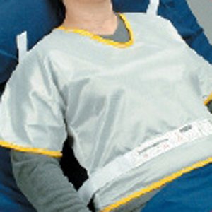 White Tietex Sleeved Vest w/ Shoulder Loops WBS