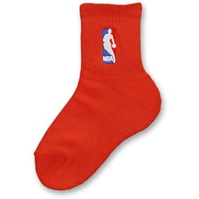 Buy For Bare Feet NBA Logoman Youth Socks 2 Pack - Red