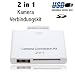 USB Anschluss 2.0 (autm. umschalten) f�r iPad 1 und iPad 2G,iPad Kamera Connection Kit/ SD SDHC Card Reader *** mit der neuesten iOS getestet (iOS 5)***