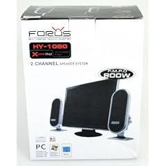 Foros Computer Desktop Boxen in Schwarz Neu!