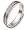 5mm Wide Titanium & 18 Karat White Gold Double Strip Wedding Band Ring - 6.25