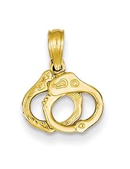 14k Yellow Gold Handcuffs Pendant. Gold Weight- 0.67g.