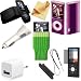 MaryCom Mega Pack f&uuml;r Apple iPod Nano 5G mit Kamera 4GB , 8GB ,16GB, 32GB ( 220V Ladeger&auml;t, KFZ Ladeger&auml;t, Transparentes Crystal Case, Trageband , Schwarzes Silikon- und Armband Case, Schutztsocke, Reinigungs Tuch, Displayschutz Folie, Connector Schutzkappe) Nano 5Gen.