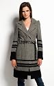 Maison Scotch Tweed-Mantel im Military-Look