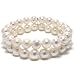 HinsonGayle Double Strand 8-9mm White Baroque Pearl Bracelet