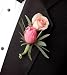 The FTD Pink Cascade Boutonniere