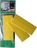 1 x 5 Tac-On Computer Monitor Strips - Yellow