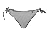 Guess White Lurex Crochet Tie Side Swim-bottoms w/Heart L