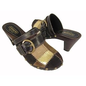 Coach Sebrina Chelsea Multi Patchwork Mule Clogs