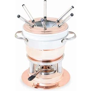 Swissmar 3-in-1 Lausanne 11-pc. Fondue Set - Copper by Swissmar