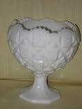 Vintage Westmoreland Milk Glass 6 Inch Pedestal Rose Bowl Vase