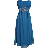 Strapless Chiffon Goddess Gown Prom Dress Formal Knee-Length Junior Plus Size