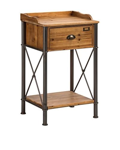 Metal Loft Tavolino Auxiliar Marrone