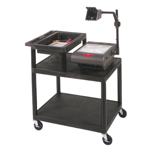 Luxor Endura Overhead Projector Cart w/ Storage Tray