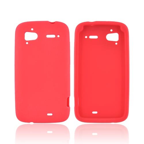 Red Silicone Skin Case Cover For HTC Sensation 4G
