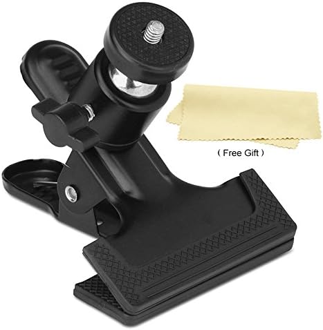 SooPen Multi-function Spring Clamp Clip Holder Mount with Ball Head w/ standard 1/4" Screw for SLR, Digital SLR, Video cameras + SooPen Mini Flash Diffuser Free Gift