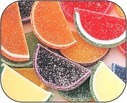 Candy Fruit Jell Slices [5LB Box], Watermelon-Red