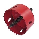 uxcell ホールソー　ツイストドリルビット　直径6mm　ウッド　ア??イアン　バイメタル　レッド