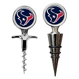 Houston Texans NFL Cork Screw and Wine Bottle Topper Set