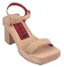 Rocket Dog Natural Raffia Wooden Wedge Platform Sandals Vegan Shoes