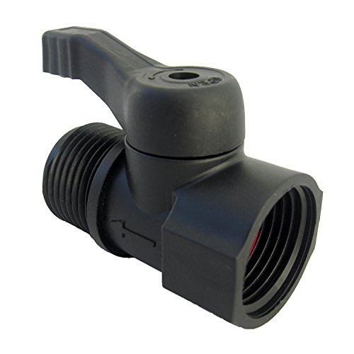 LASCO 154043 Plastic Garden Hose Connector with InLine ShutOff Valve