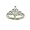 Marquis Cubic Zirconia Solitaire Fashion Ring with Princess Cut Channel Set Side Stones in Rhodium Plate Size 5