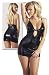 Party Wetlook Mini-Kleid hauteng schwarz