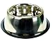 (Rosewood) Non-Tip/Slip Stainless Steel Spaniel Bowl 1Ltr