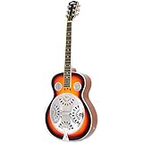 Pyle PGA48BR - Blues Steel Electric Acoustic Resonator Guitar with Built in Preamp and Pickup - Sunburst