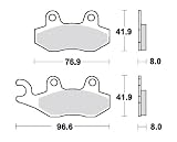 TRW Lucas Bremsbelag vorne SI fuer Yamaha YFM Wolverine E 2006 2007 MCB582SI