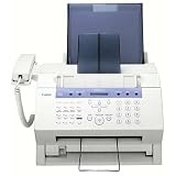 Canon Refurbished Faxphone L80, Desktop Monochrome Laser Fax, Printer 33.6kbps Modem, 6 ppm, with Telephone Handset, USB