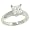 Engagement Ring with Diamond Accents .07cttw (CZ ctr)