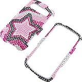 Rhinestones Protector Case for Samsung Admire R720, Twin Star Full Diamond