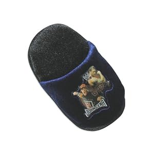 World Wrestling Entertainment - Toddler Boys John Cena Slippers, Navy, Black