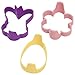 WILTON Silicone Pancake Ring Mold 3-Piece Set - Bunny ~ Egg ~ Flower