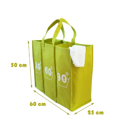 WÄSCHETASCHE WÄSCHESAMMLER WÄSCHESORTIERER WÄSCHEBOX WÄSCHE TASCHE SAMMLER SORTIERER BOX GRÜN