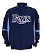 MLB Tampa Bay Devil Rays Adult Long Sleeve Therma Base Premier Jacket, L