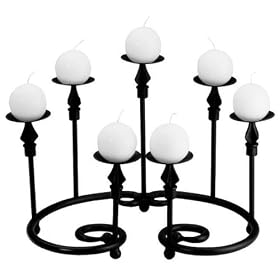 Black Finish 18 Wide Hearth Candelabra by Universal Lighting and Decor